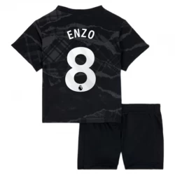 Kinder Chelsea FC Fußball Trikotsatz Enzo Fernández #8 2024-25 Ausweichtrikot