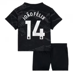 Kinder Chelsea FC Fußball Trikotsatz Joao Felix #14 2024-25 Ausweichtrikot