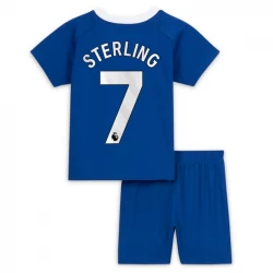 Kinder Chelsea FC Raheem Sterling #7 Fußball Trikotsatz 2023-24 Heimtrikot