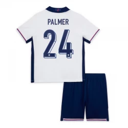 Kinder Cole Palmer #24 England Fußball Trikotsatz EM 2024 Heimtrikot