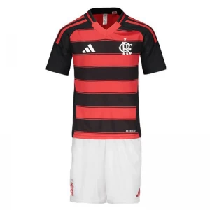 Kinder CR Flamengo Fußball Trikotsatz 2025-26 Heimtrikot