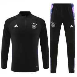 Kinder Deutschland Trainingsanzüge Sweatshirt 2024-25 Schwarz