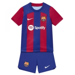 Kinder FC Barcelona Fußball Trikotsatz 2023-24 Heimtrikot