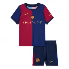 Kinder FC Barcelona Fußball Trikotsatz 2024-25 Coldplay Heimtrikot