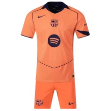Kinder FC Barcelona Fußball Trikotsatz 2025-26 Ausweichtrikot
