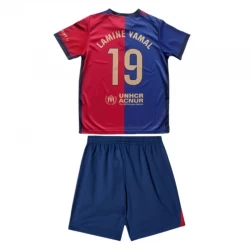 Kinder FC Barcelona Lamine Yamal #19 Fußball Trikotsatz 2024-25 Heimtrikot