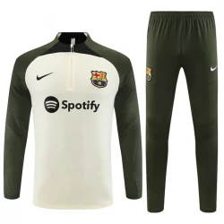 Kinder FC Barcelona Trainingsanzüge Sweatshirt 2023-24 Weiß