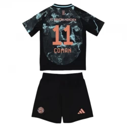 Kinder FC Bayern München Fußball Trikotsatz 2024-25 Coman #11 Auswärtstrikot