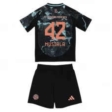 Kinder FC Bayern München Fußball Trikotsatz 2024-25 Jamal Musiala #42 Auswärtstrikot