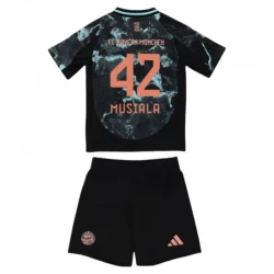 Kinder FC Bayern München Fußball Trikotsatz 2024-25 Jamal Musiala #42 Auswärtstrikot