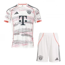 Kinder FC Bayern München Fußball Trikotsatz 2025-26 Auswärtstrikot