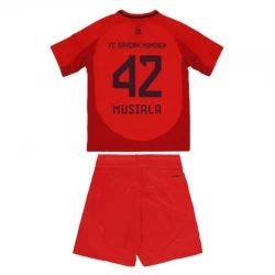 Kinder FC Bayern München Jamal Musiala #42 Fußball Trikotsatz 2024-25 Heimtrikot
