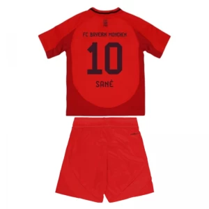 Kinder FC Bayern München Sane #10 Fußball Trikotsatz 2024-25 Heimtrikot