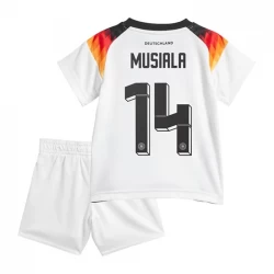 Kinder Jamal Musiala #14 Deutschland Fußball Trikotsatz EM 2024 Heimtrikot