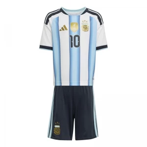 Kinder Lionel Messi #10 Argentinien Fußball Trikotsatz WM 2026 Heimtrikot
