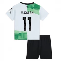 Kinder Liverpool FC Fußball Trikotsatz 2023-24 Mohamed Salah #11 Auswärtstrikot