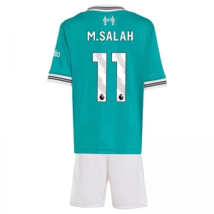 Kinder Liverpool FC Fußball Trikotsatz Mohamed Salah #11 2025-26 Ausweichtrikot