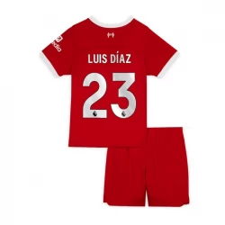 Kinder Liverpool FC Luis Diaz #23 Fußball Trikotsatz 2023-24 Heimtrikot