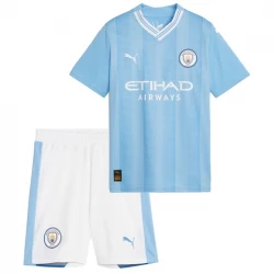 Kinder Manchester City Fußball Trikotsatz 2023-24 Heimtrikot