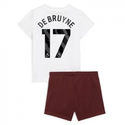 Kinder Manchester City Fußball Trikotsatz 2023-24 Kevin De Bruyne #17 Auswärtstrikot