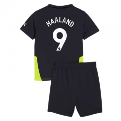 Kinder Manchester City Fußball Trikotsatz 2024-25 Erling Haaland #9 Auswärtstrikot