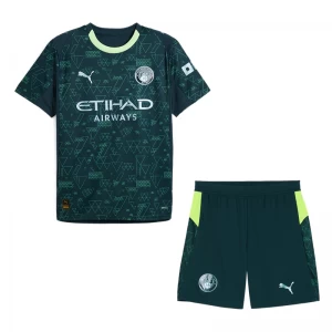 Kinder Manchester City Fußball Trikotsatz 2025-26 Fourthtrikot