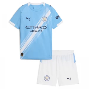 Kinder Manchester City Fußball Trikotsatz 2025-26 Heimtrikot