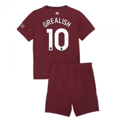Kinder Manchester City Fußball Trikotsatz Jack Grealish #10 2024-25 Ausweichtrikot
