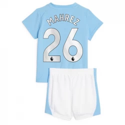 Kinder Manchester City Riyad Mahrez #26 Fußball Trikotsatz 2023-24 Heimtrikot