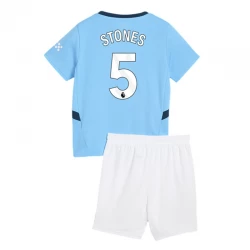 Kinder Manchester City Stones #5 Fußball Trikotsatz 2024-25 Heimtrikot