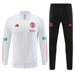 Kinder Manchester United Trainingsanzüge Jacke 2023-24 Weiß