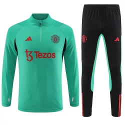 Kinder Manchester United Trainingsanzüge Sweatshirt 2023-24 Grün