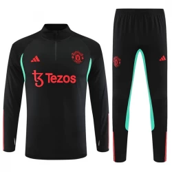Kinder Manchester United Trainingsanzüge Sweatshirt 2023-24 Schwarz Grün