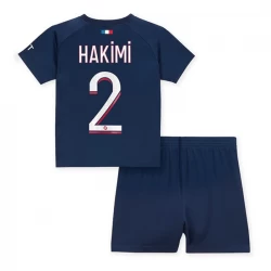 Kinder Paris Saint-Germain PSG Achraf Hakimi #2 Fußball Trikotsatz 2023-24 Heimtrikot