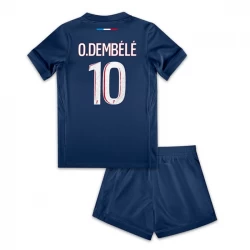 Kinder Paris Saint-Germain PSG Ousmane Dembélé #10 Fußball Trikotsatz 2024-25 Heimtrikot