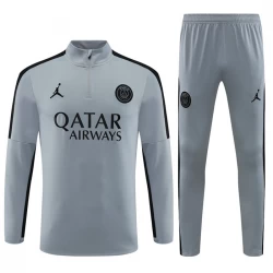 Kinder Paris Saint-Germain PSG Trainingsanzüge Sweatshirt 2023-24 Light Grau