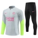 Kinder Paris Saint-Germain PSG Trainingsanzüge Sweatshirt 2023-24 Light Grau Grün