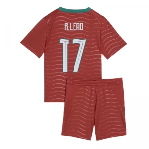 Kinder R. Leao #17 Portugal Fußball Trikotsatz WM 2026 Heimtrikot