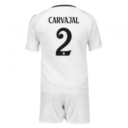 Kinder Real Madrid Carvajal #2 Fußball Trikotsatz 2024-25 Heimtrikot