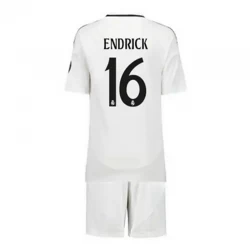 Kinder Real Madrid Endrick #16 Fußball Trikotsatz 2024-25 HP Heimtrikot