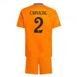 Kinder Real Madrid Fußball Trikotsatz 2024-25 Carvajal #2 Auswärtstrikot