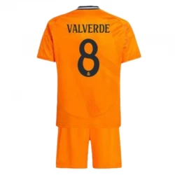 Kinder Real Madrid Fußball Trikotsatz 2024-25 Federico Valverde #8 Auswärtstrikot