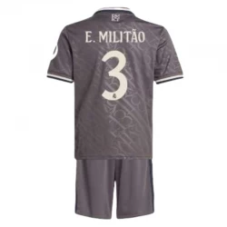 Kinder Real Madrid Fußball Trikotsatz E.Militao #3 2024-25 HP Ausweichtrikot