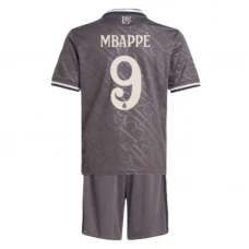Kinder Real Madrid Fußball Trikotsatz Mbappe #9 2024-25 Ausweichtrikot