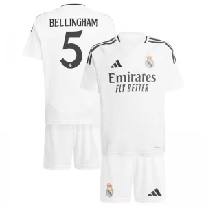 Kinder Real Madrid Jude Bellingham #5 Fußball Trikotsatz 2024-25 Heimtrikot