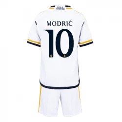 Kinder Real Madrid Luka Modrić #10 Fußball Trikotsatz 2023-24 Heimtrikot