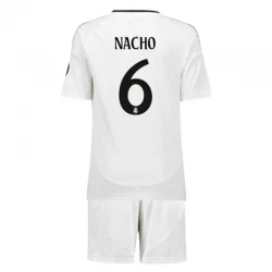 Kinder Real Madrid Nacho #6 Fußball Trikotsatz 2024-25 Heimtrikot