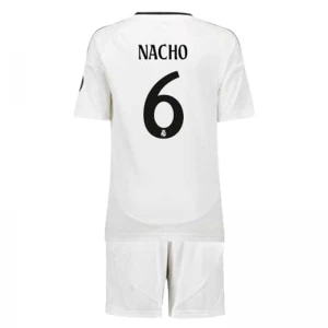 Kinder Real Madrid Nacho #6 Fußball Trikotsatz 2024-25 Heimtrikot