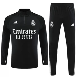 Kinder Real Madrid Trainingsanzüge Sweatshirt 2023-24 Schwarz