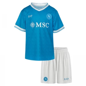 Kinder SSC Napoli Fußball Trikotsatz 2025-26 Heimtrikot